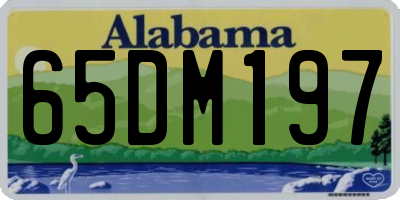 AL license plate 65DM197