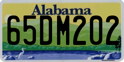 AL license plate 65DM202