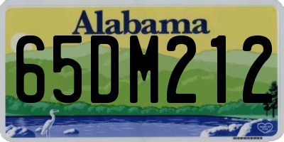 AL license plate 65DM212