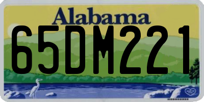 AL license plate 65DM221
