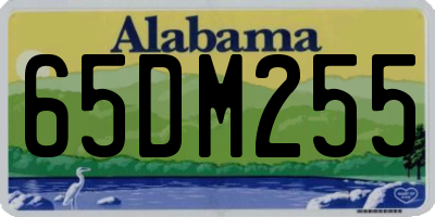 AL license plate 65DM255