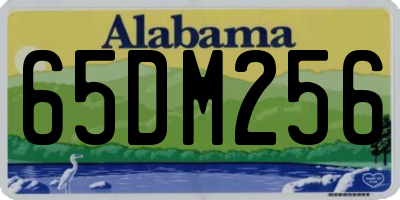 AL license plate 65DM256