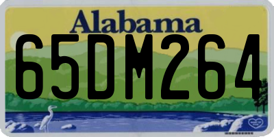 AL license plate 65DM264
