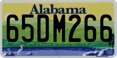 AL license plate 65DM266