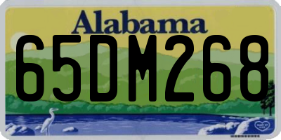 AL license plate 65DM268