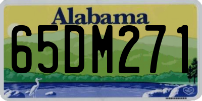 AL license plate 65DM271