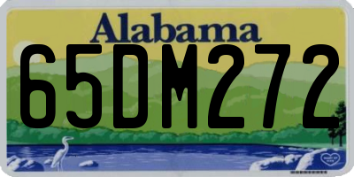 AL license plate 65DM272