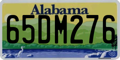 AL license plate 65DM276