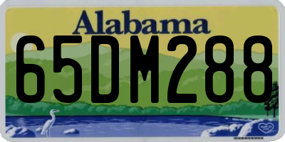 AL license plate 65DM288