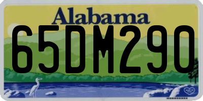 AL license plate 65DM290