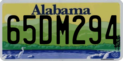 AL license plate 65DM294