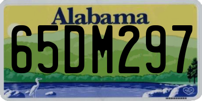 AL license plate 65DM297