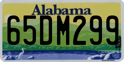 AL license plate 65DM299