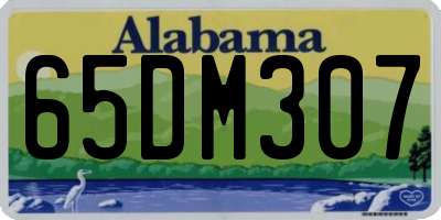 AL license plate 65DM307