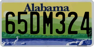 AL license plate 65DM324