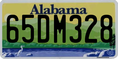 AL license plate 65DM328