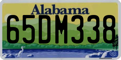 AL license plate 65DM338