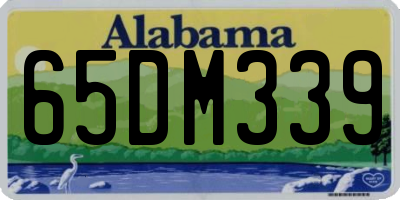 AL license plate 65DM339
