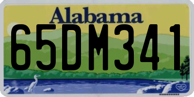 AL license plate 65DM341