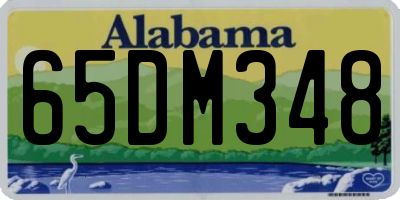 AL license plate 65DM348