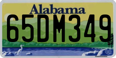 AL license plate 65DM349