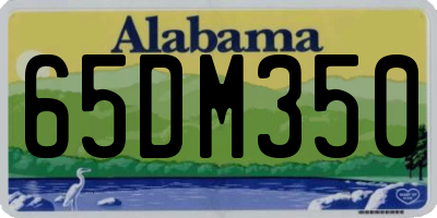AL license plate 65DM350