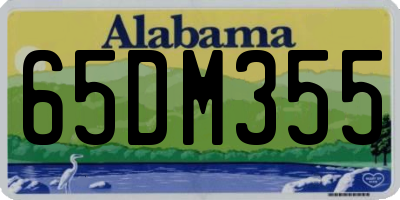 AL license plate 65DM355