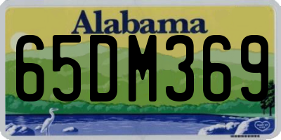 AL license plate 65DM369