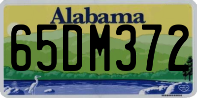 AL license plate 65DM372