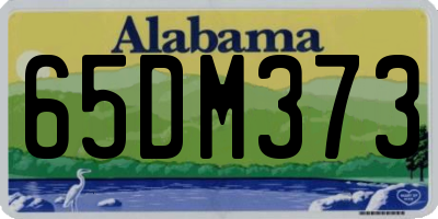 AL license plate 65DM373