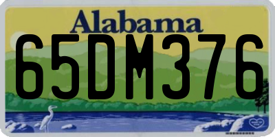 AL license plate 65DM376