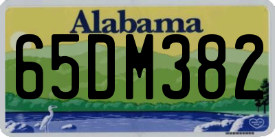 AL license plate 65DM382