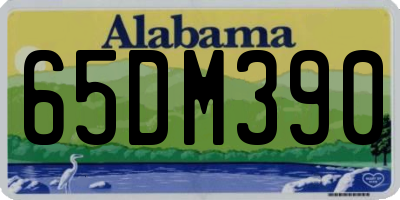 AL license plate 65DM390