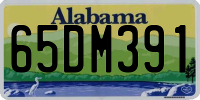 AL license plate 65DM391