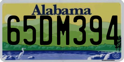 AL license plate 65DM394
