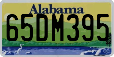 AL license plate 65DM395