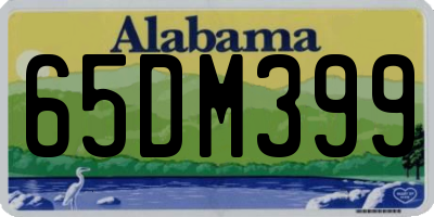 AL license plate 65DM399
