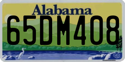 AL license plate 65DM408