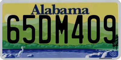 AL license plate 65DM409