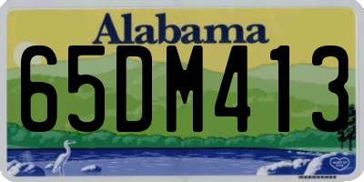 AL license plate 65DM413