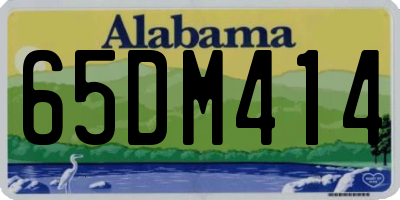 AL license plate 65DM414