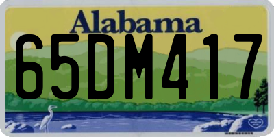 AL license plate 65DM417