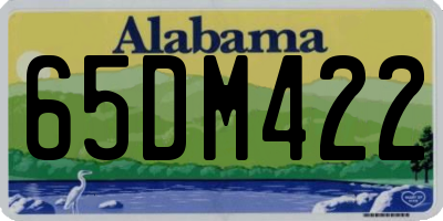 AL license plate 65DM422