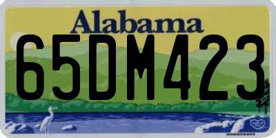 AL license plate 65DM423