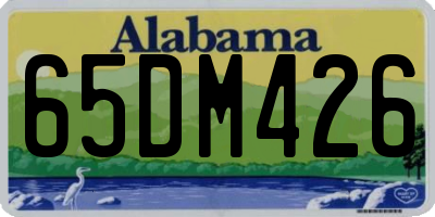AL license plate 65DM426