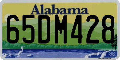 AL license plate 65DM428