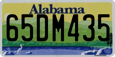 AL license plate 65DM435