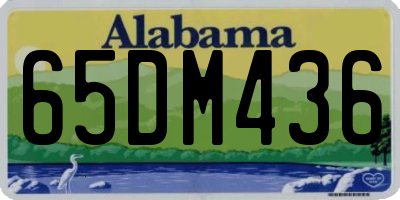 AL license plate 65DM436