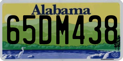 AL license plate 65DM438