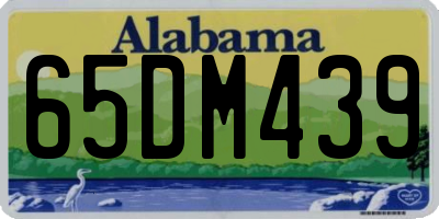 AL license plate 65DM439